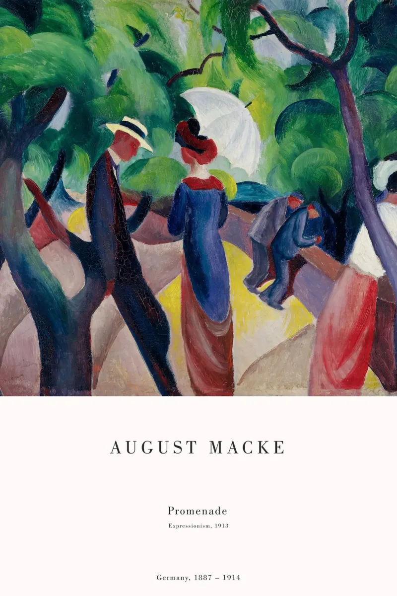 August Macke - Promenade poster da Old Masters