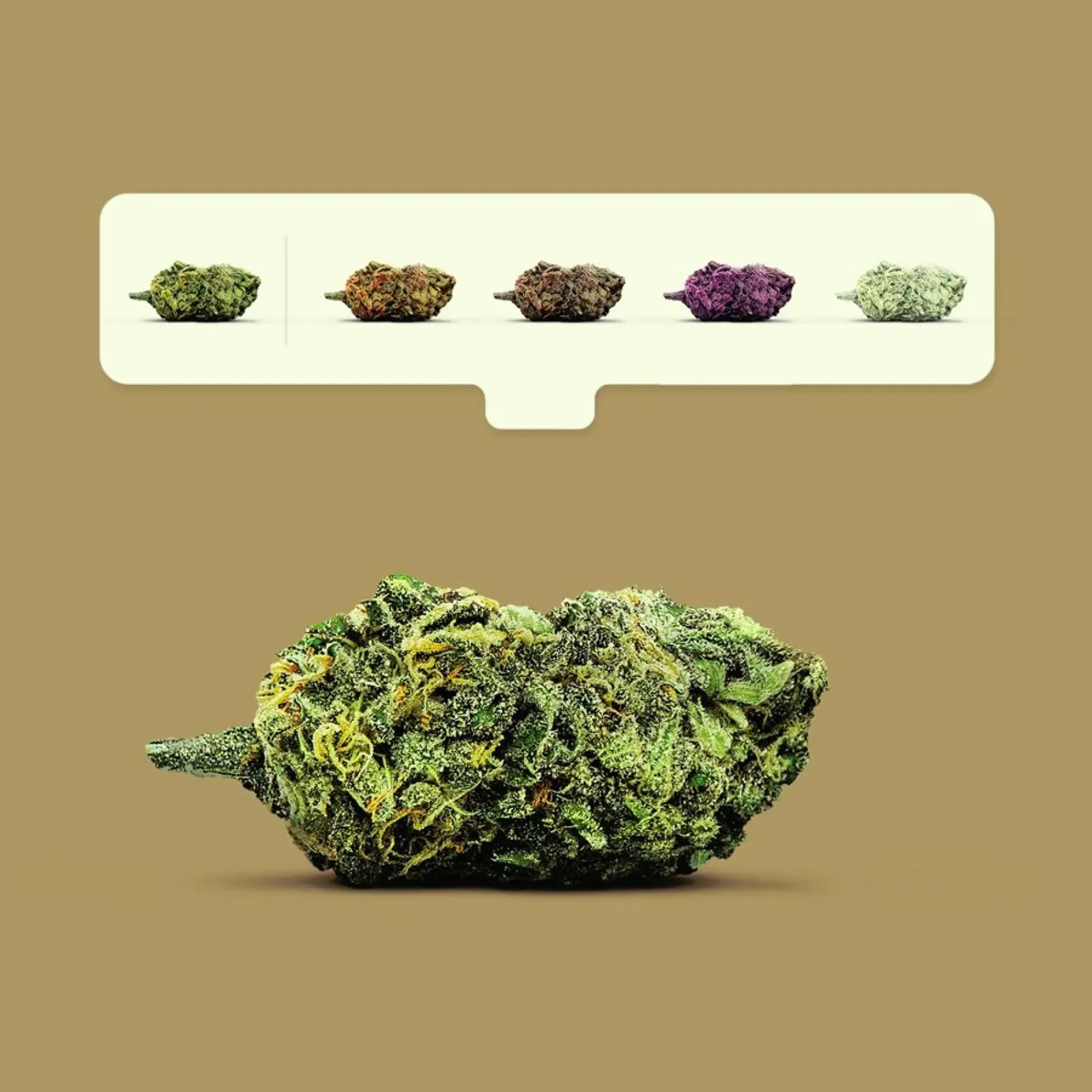 Weed Emoji poster con telaio in alluminio da suckertom