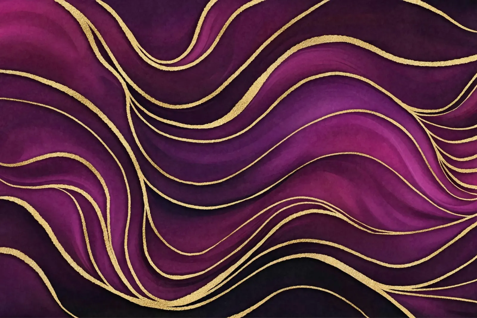 Marmo di lusso viola fucsia con oro pellicola backlit da Andrea Haase Modern Home