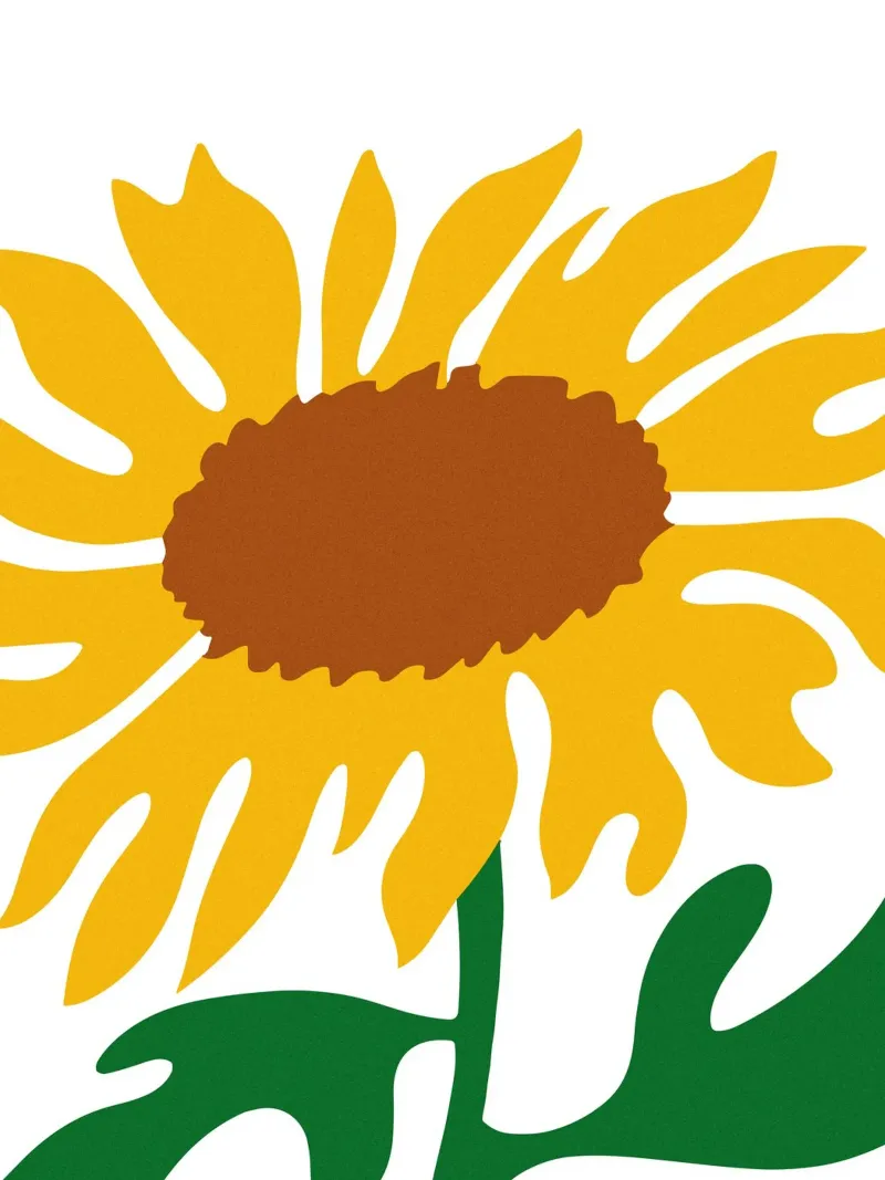 Large sunflower pannello forex da LisaArtes