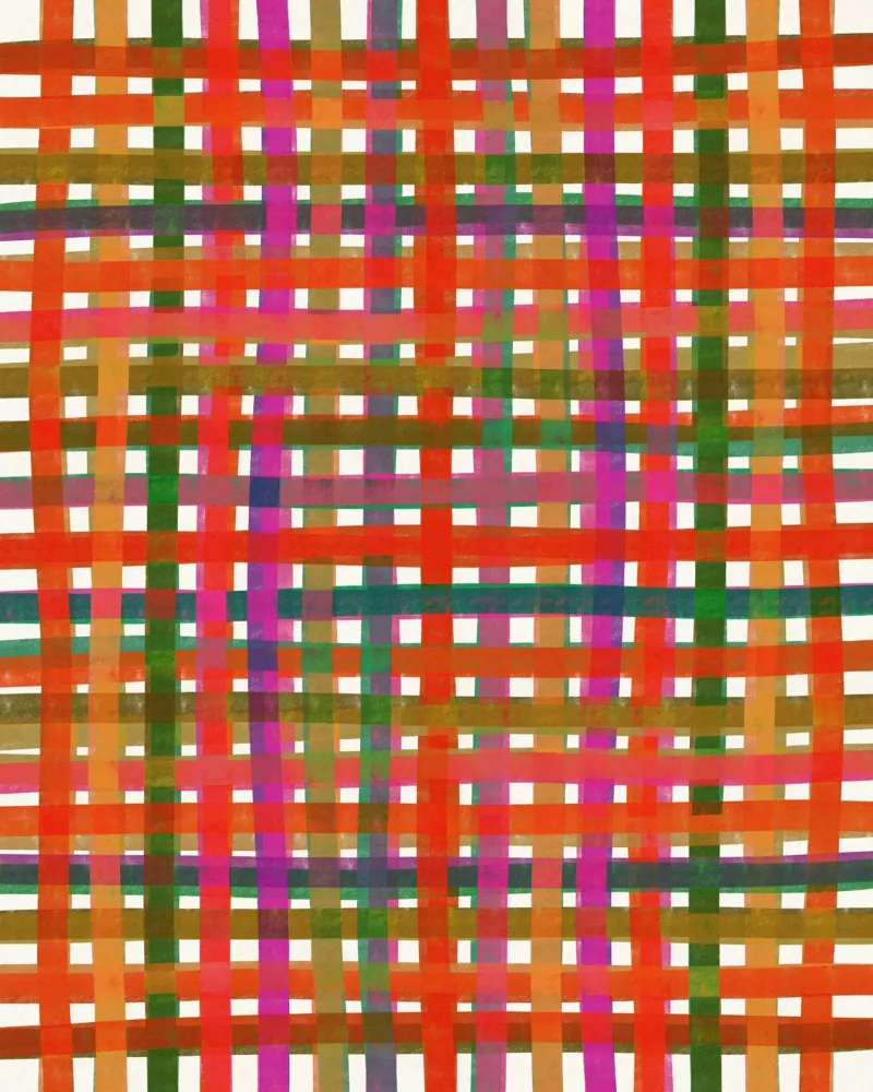 Plaid colorato #3 carta hahnemühle da Alisa Galitsyna