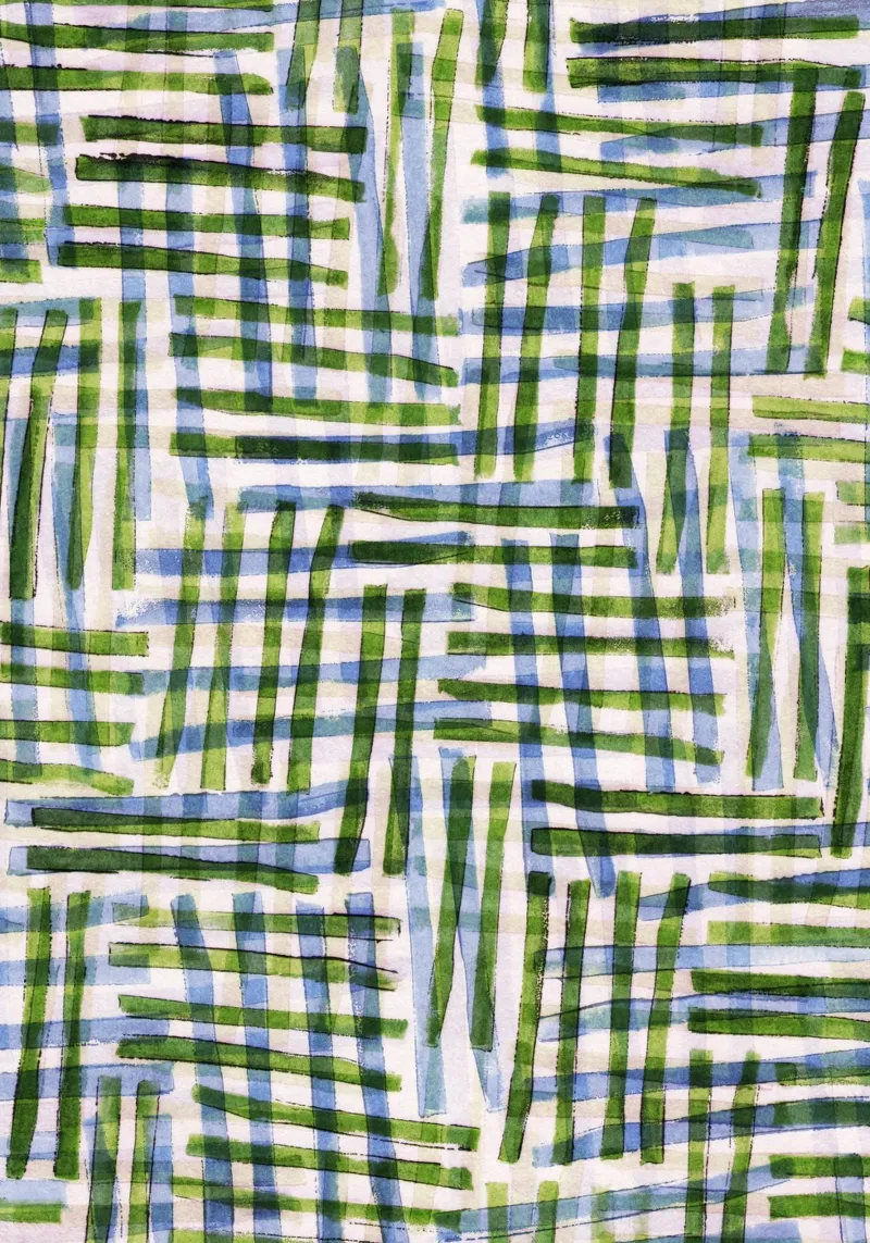 Abstract Linocut Pattern #8 canvas by Alisa Galitsyna