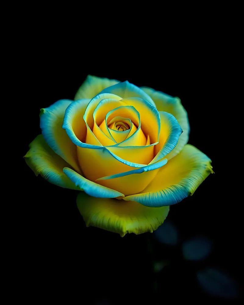 Rosa_giallo_blu_02 pellicola backlit da Farb- und Blütenzauber by LK