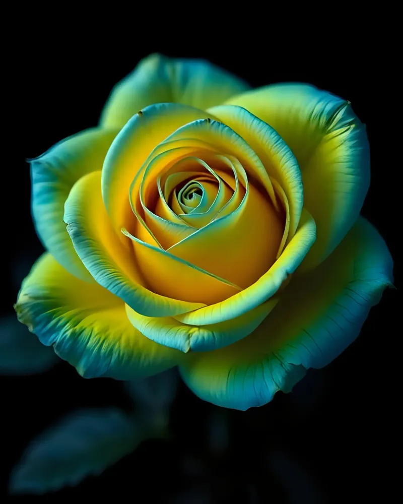 Rosa_giallo_blu_04 pellicola backlit da Farb- und Blütenzauber by LK