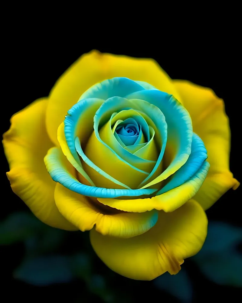 Rosa_giallo_blu_05 pellicola backlit da Farb- und Blütenzauber by LK