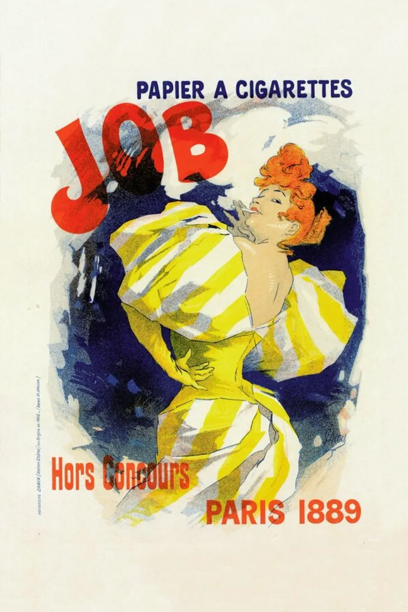 Poster for Papier Cigarettes Job -  Jules Chéret poster da Artokoloro Quint Lox Ltd