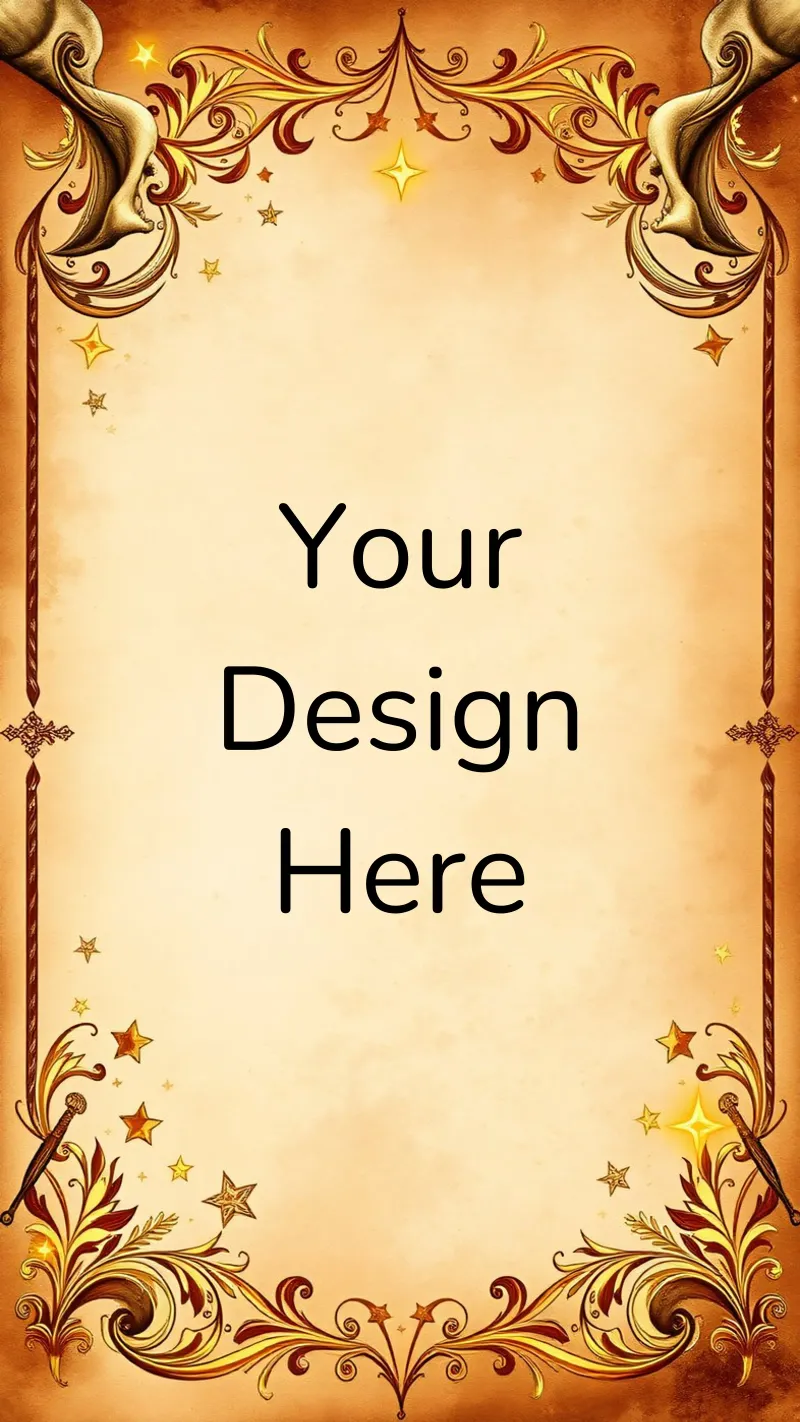 Elegant vintage randontwerp met gouden accenten canvas met Baklijst van DesignDoodle