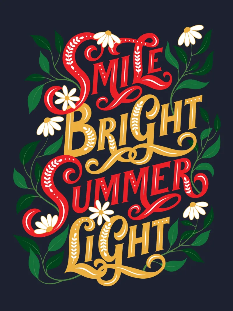 Smile Bright Summer Light backlit film by easternspringco