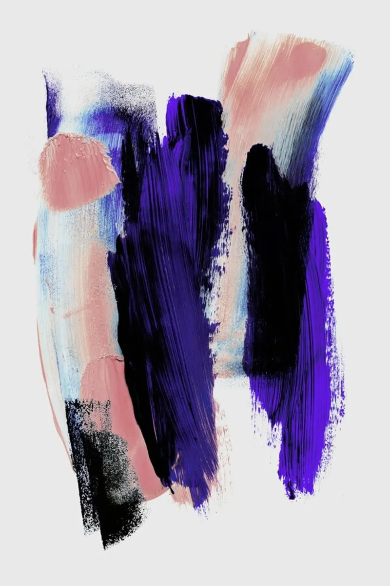 Abstract Brush Strokes 2 alluminio dibond da Mareike Böhmer