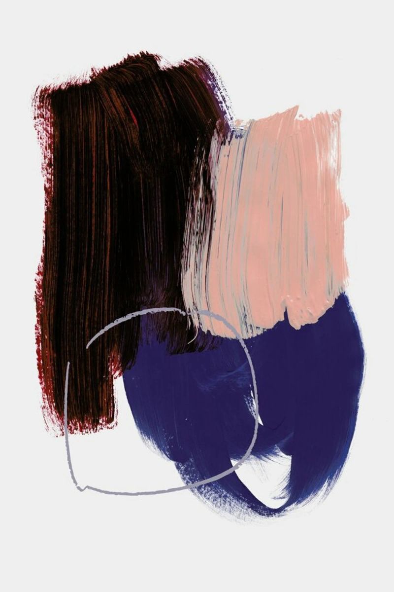 Abstract Brush Strokes 10X poster by Mareike Böhmer