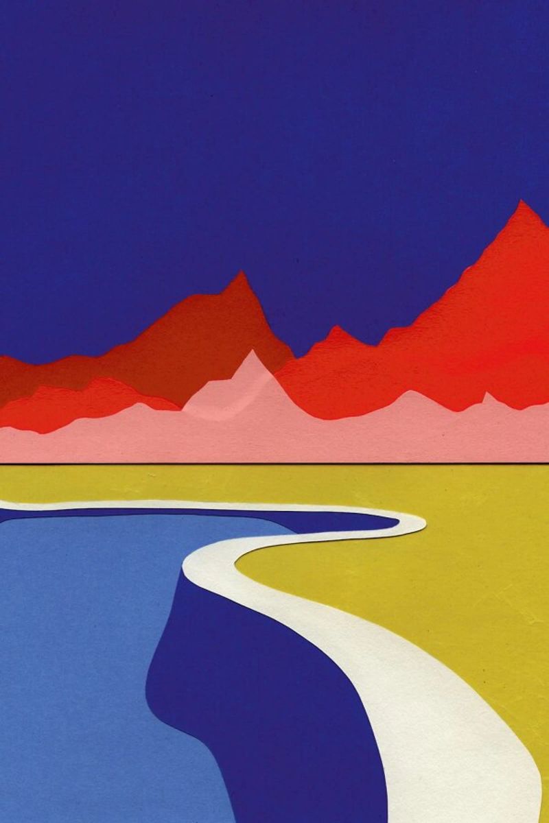 Red Hills Desert Pool Poster von Rosi Feist