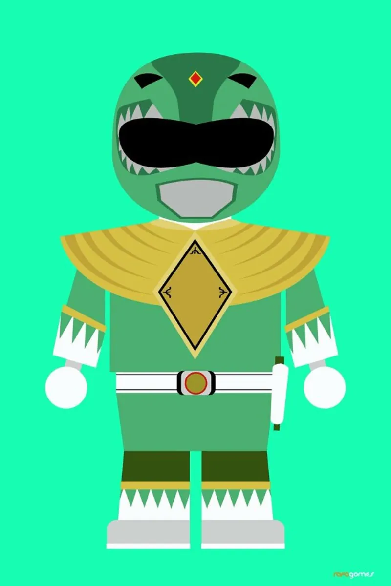 Power Ranger Toy Green pellicola backlit da Rafa Gomes
