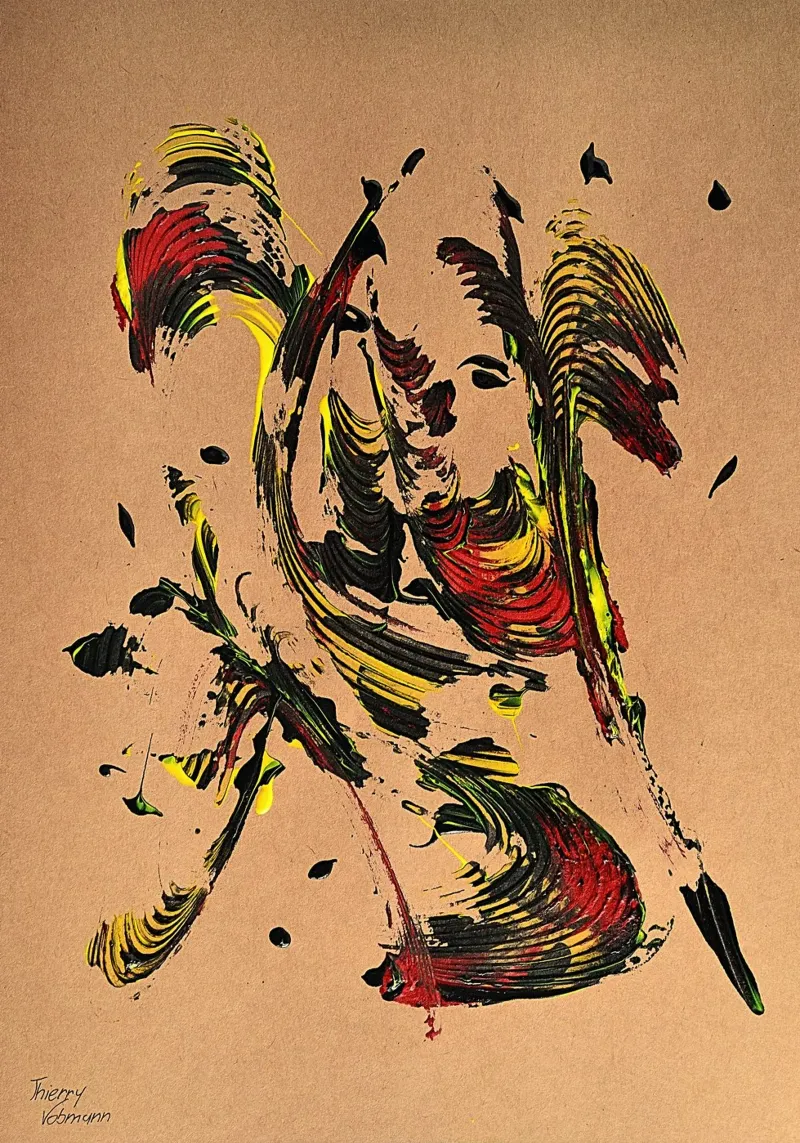 NATURAL STYLE 54 pellicola backlit da Thierry Vobmann Abstract painting