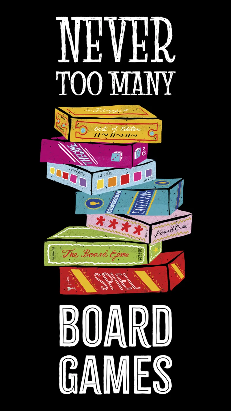 I giochi da tavolo non sono mai troppi poster da DYDesign