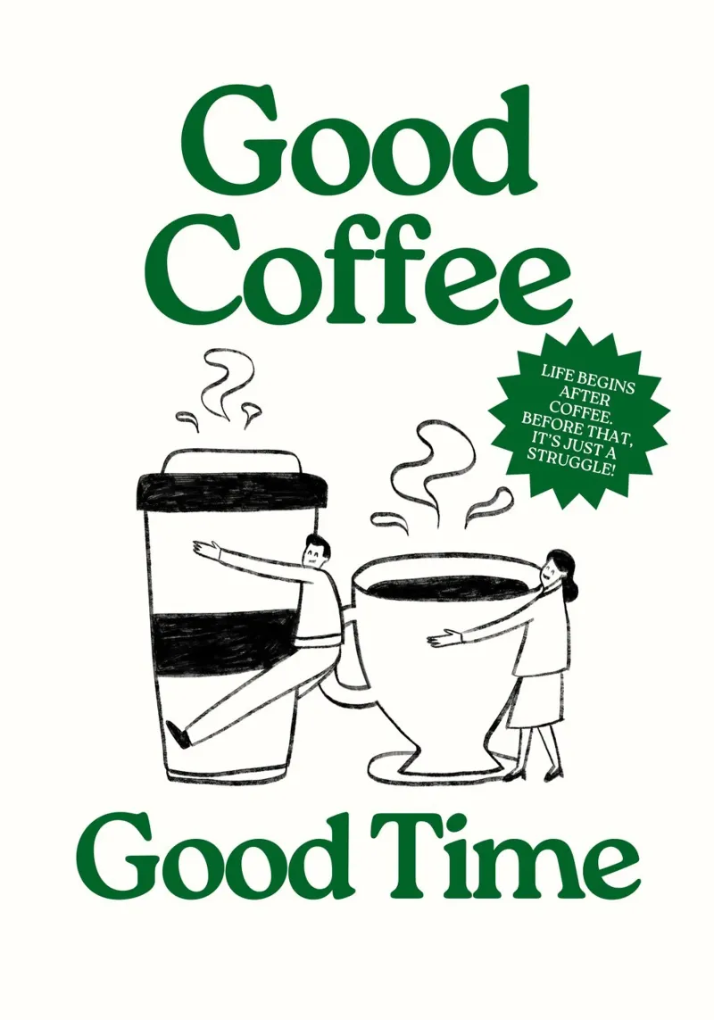 Good Coffee - Good Time carta hahnemühle da DigiWunderwerk
