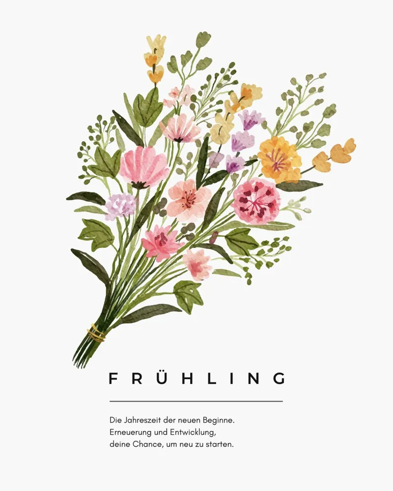 Frühling aluminium-dibond van Ambition Wall