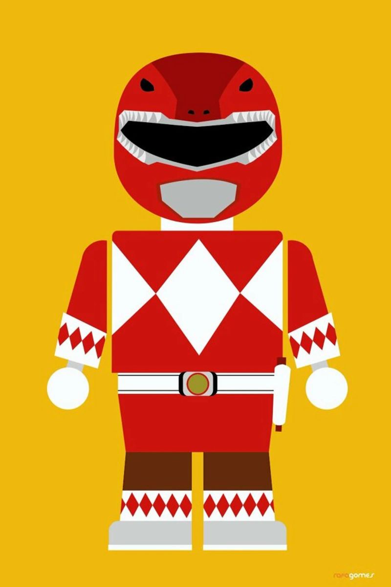 Power Ranger Toy Red poster de Rafa Gomes