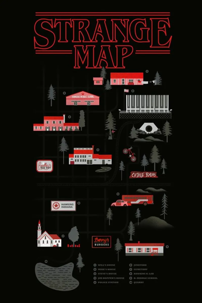 Strange Map tela da Róbert Farkas