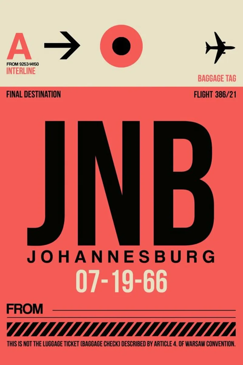JNB-Johannesburg pellicola backlit da Naxart