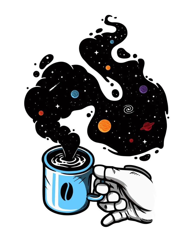 Caffè spaziale Astronauta pellicola backlit da LM2KONE