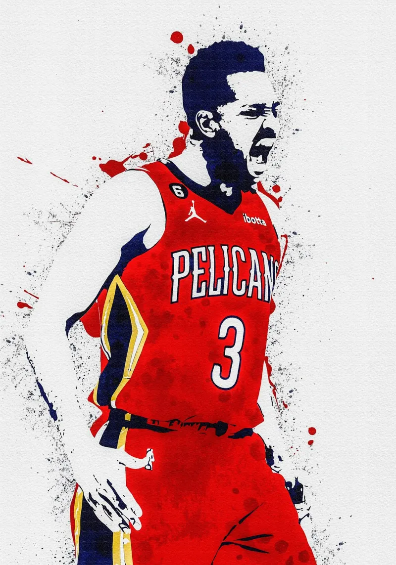 CJ McCollum New Orleans Pelicans pannello forex da tenten