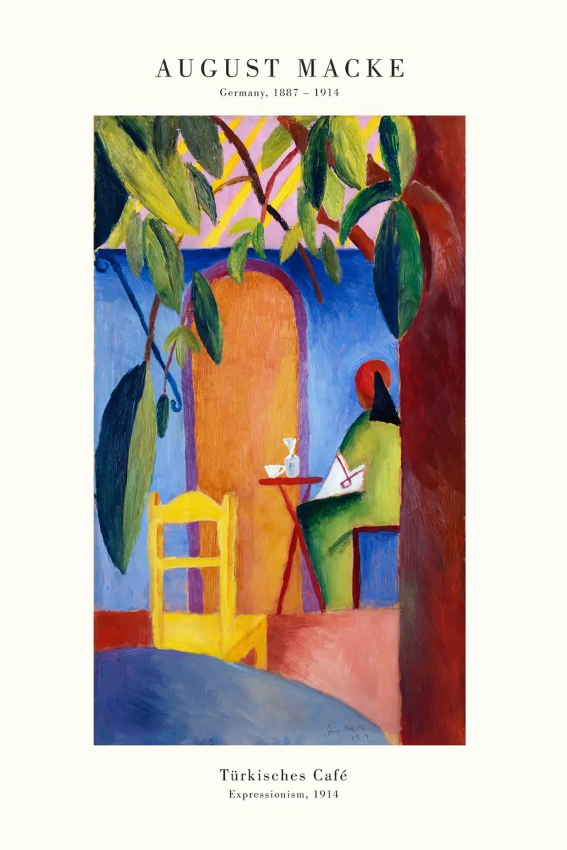 August Macke - Türkisches Café carta hahnemühle da Old Masters