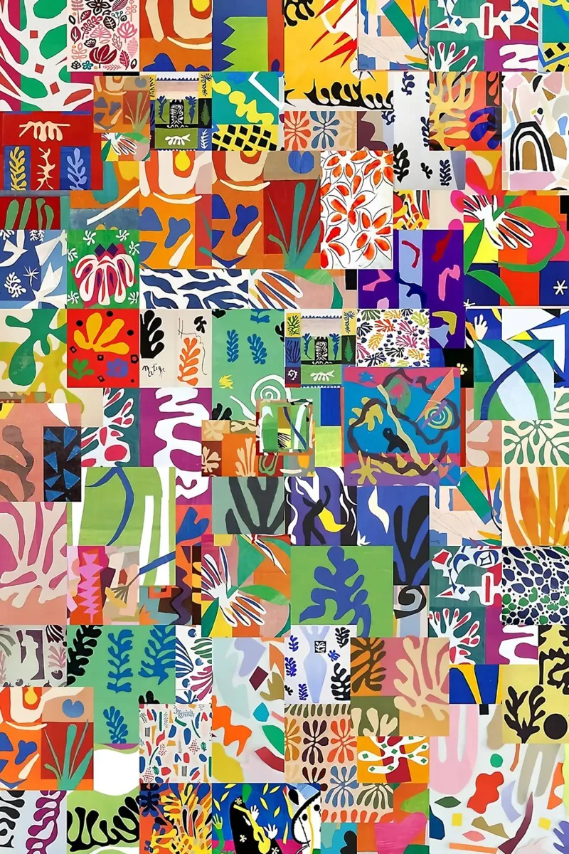 Collage - Henri Matisse poster con telaio in plastica da Perdana shop