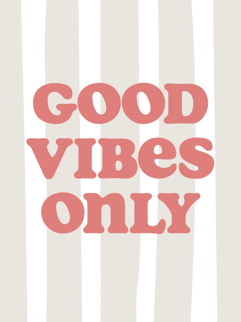 Good vibes only pellicola backlit da pv art