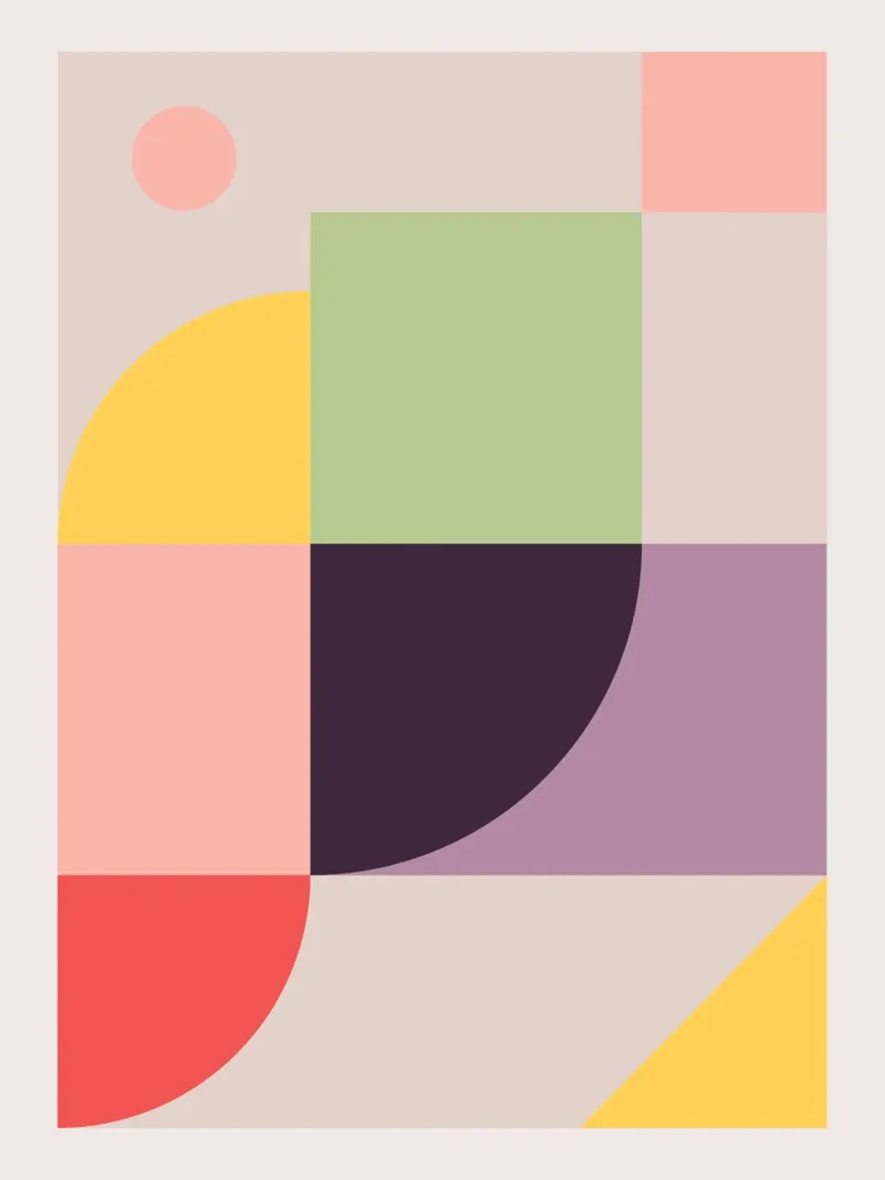Minimalistische Geometrie 19 Acryl-Glas von Gaite