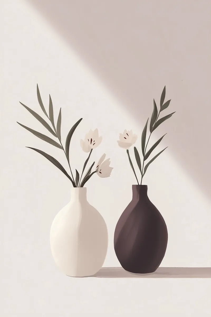 Douce magie des fleurs boho poster avec cadre en plastique de Carinaprint