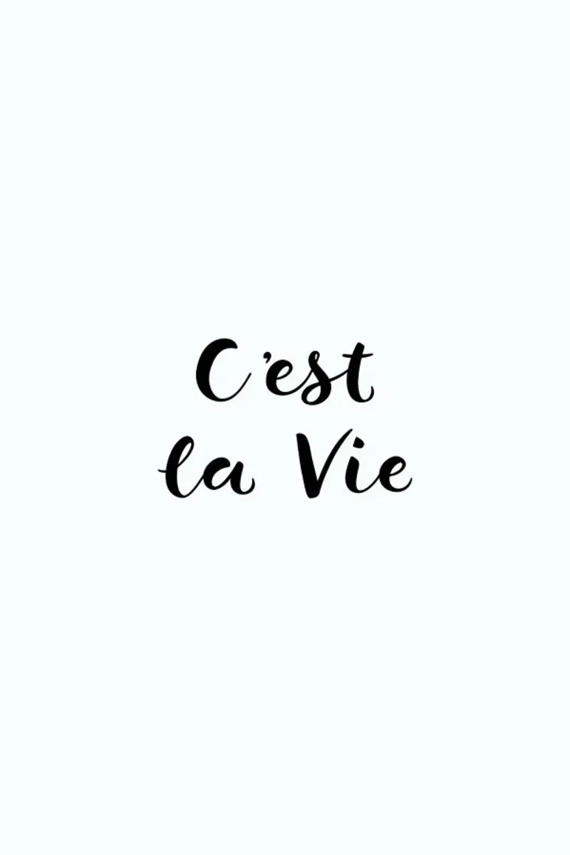 C'est la Vie pellicola backlit da typed