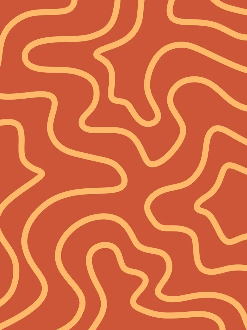Yellow Line Red Background canvas by MODERN NUANCE