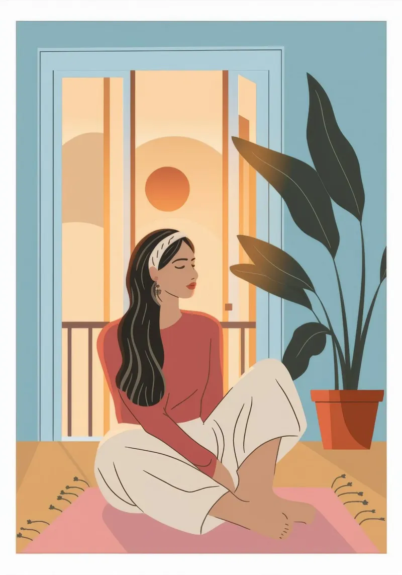 Tranquil Window Reflection canvas by Veiled Canvas