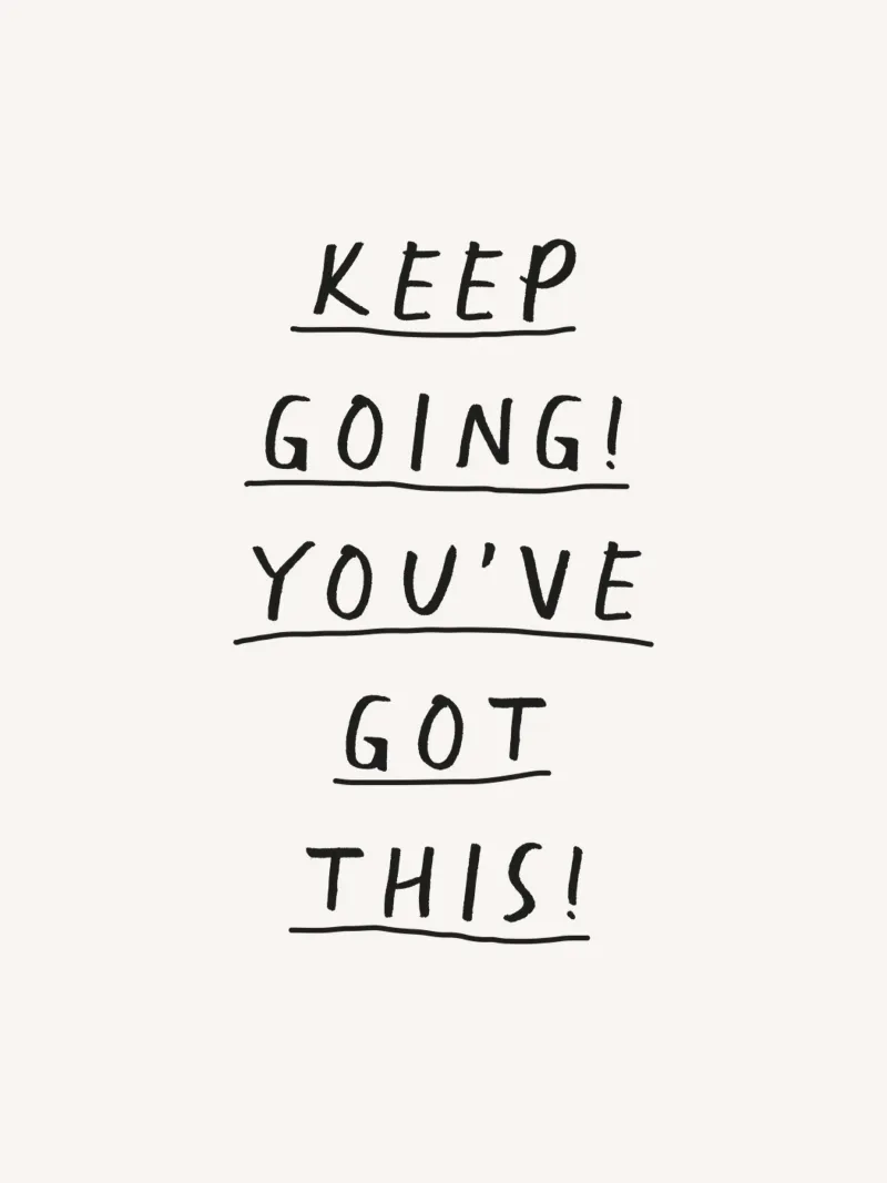 Keep Going You've Got This Uplifting Tipografia scritta a mano plexiglass da THE MOTIVATED TYPE
