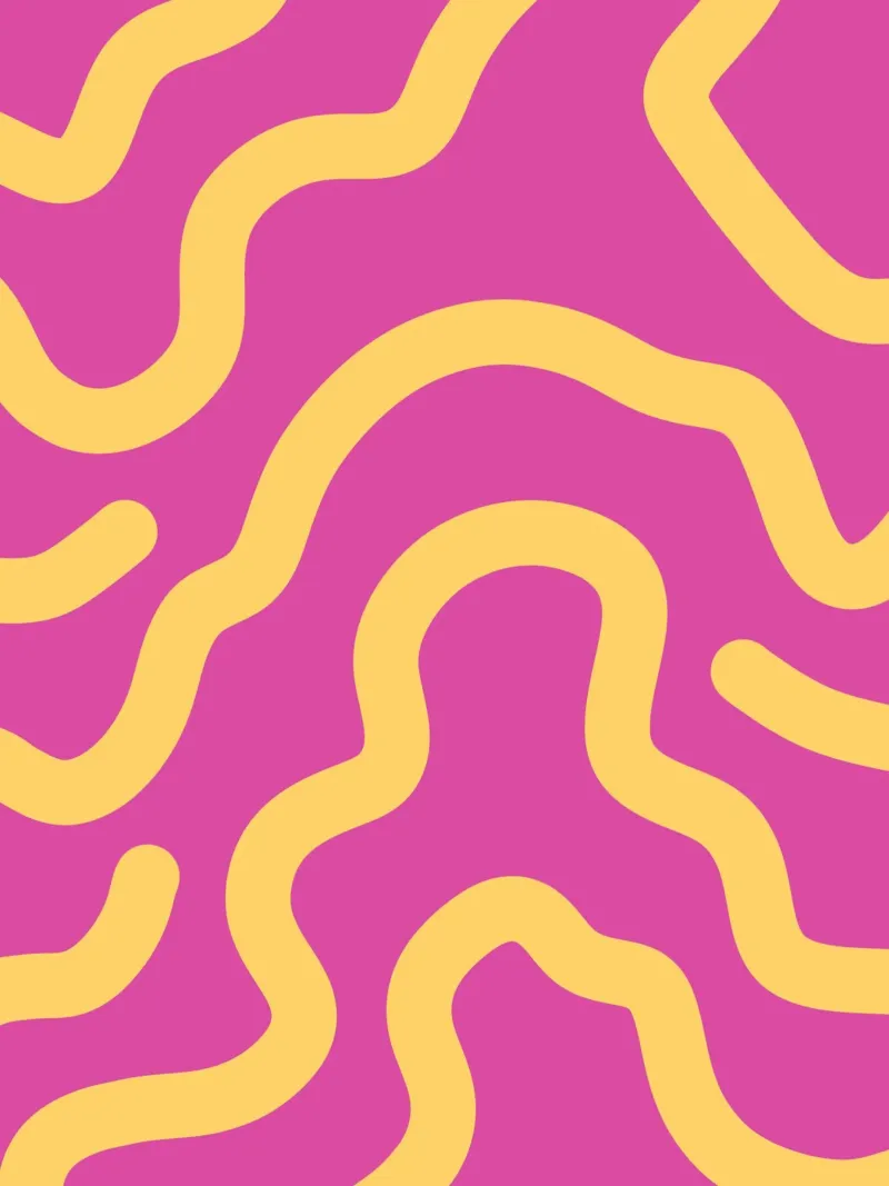 Gele lijn Paarse achtergrond poster van MODERN NUANCE