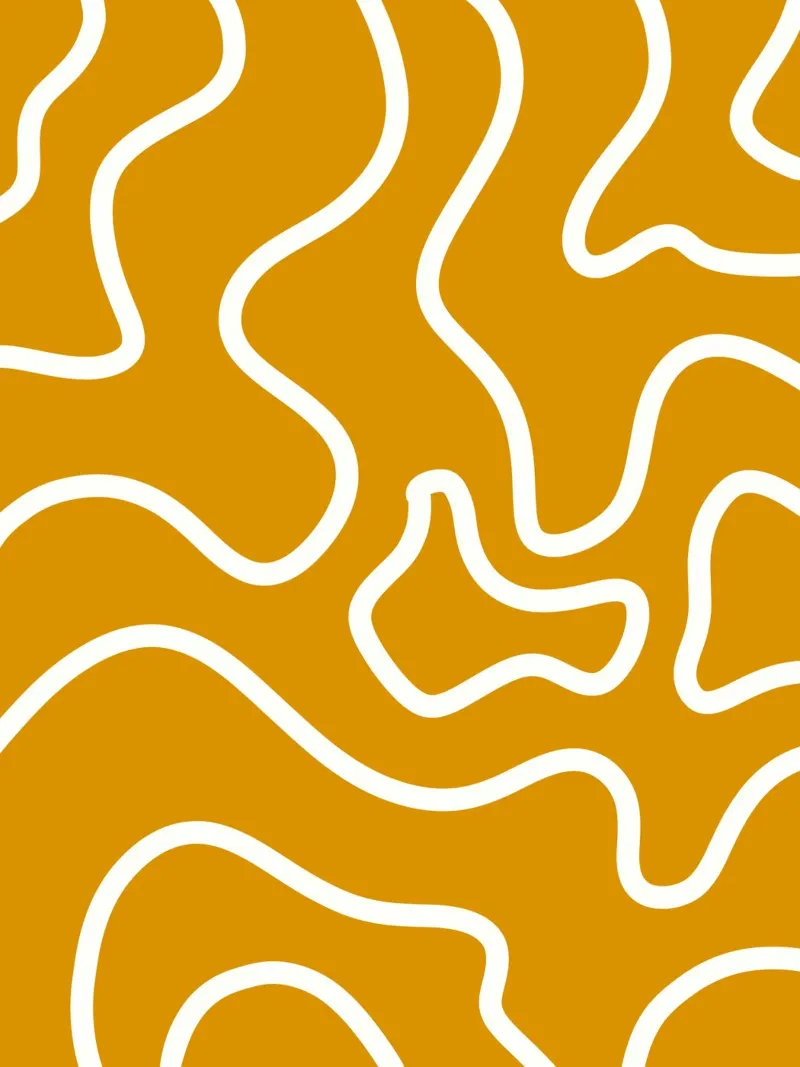 White Line Yellow Background alu-dibond by MODERN NUANCE