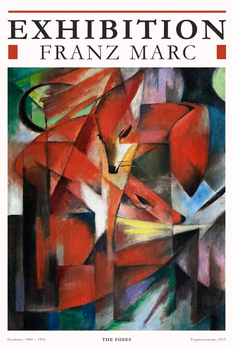 Franz Marc - Volpi plexiglass da Old Masters