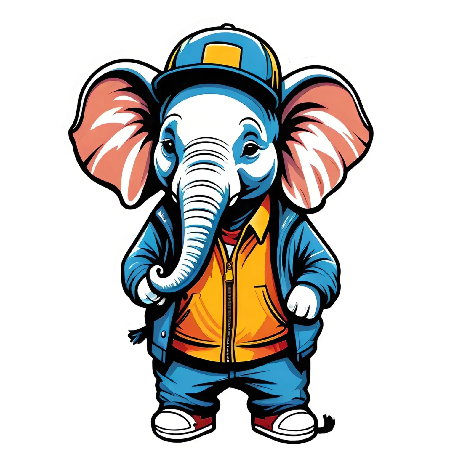 Elefant, Motiv 4 pellicola backlit da ZAMART - PopArt