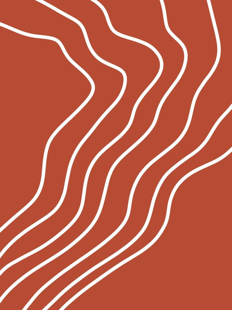 Linea bianca Sfondo rosso carta hahnemühle da MODERN NUANCE