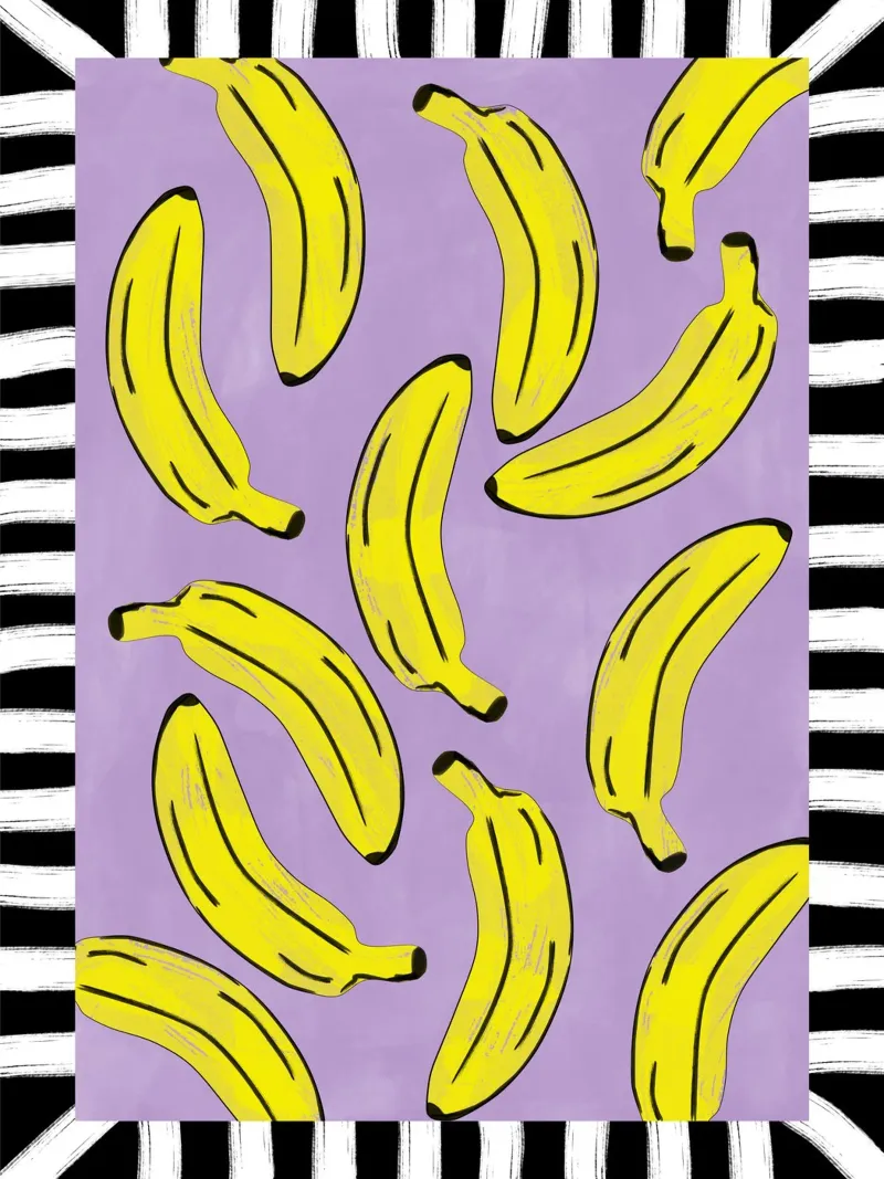 Banane gialle astratte plexiglass da Pictufy Sun & Spirit