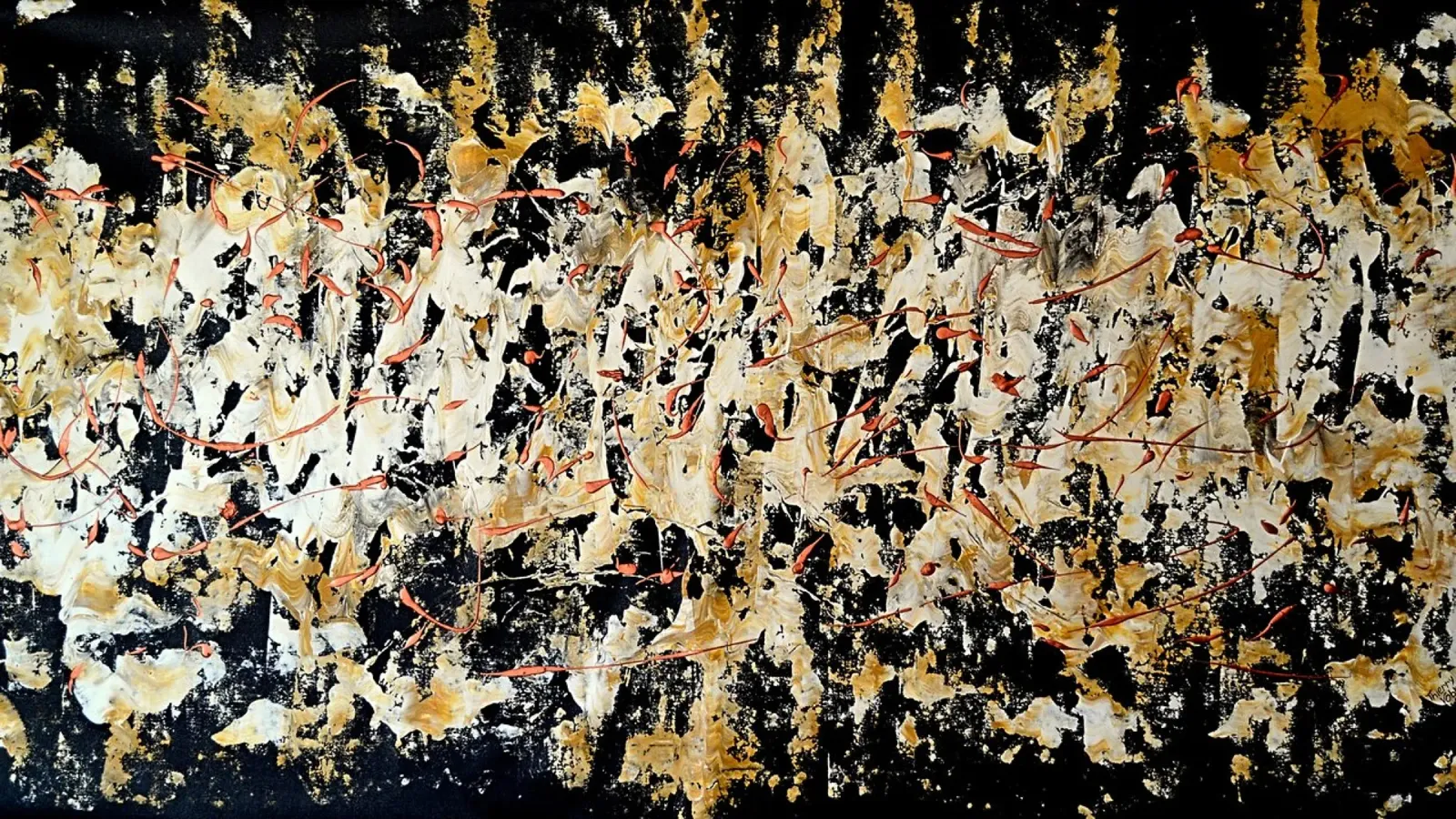 CAPPUCCINO pellicola backlit da Thierry Vobmann Abstract painting