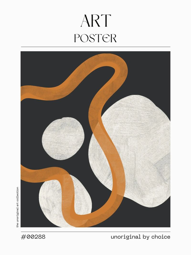 Bold Line Neutral Print – No. 00288 poster de Hightown Design