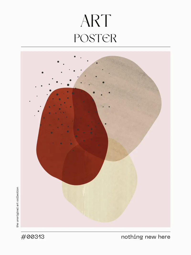 Rust & Blush Wall Art – No. 00313 carta hahnemühle da Hightown Design