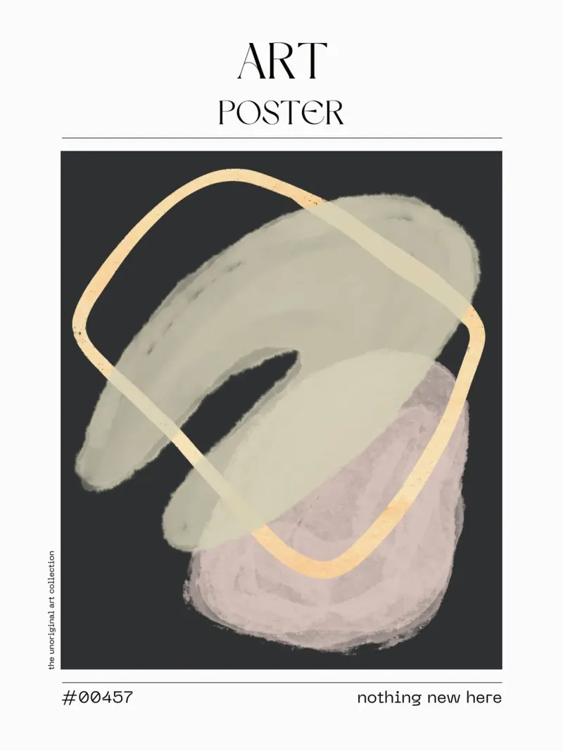 Abstract Form Poster – No. 00457 carta hahnemühle da Hightown Design