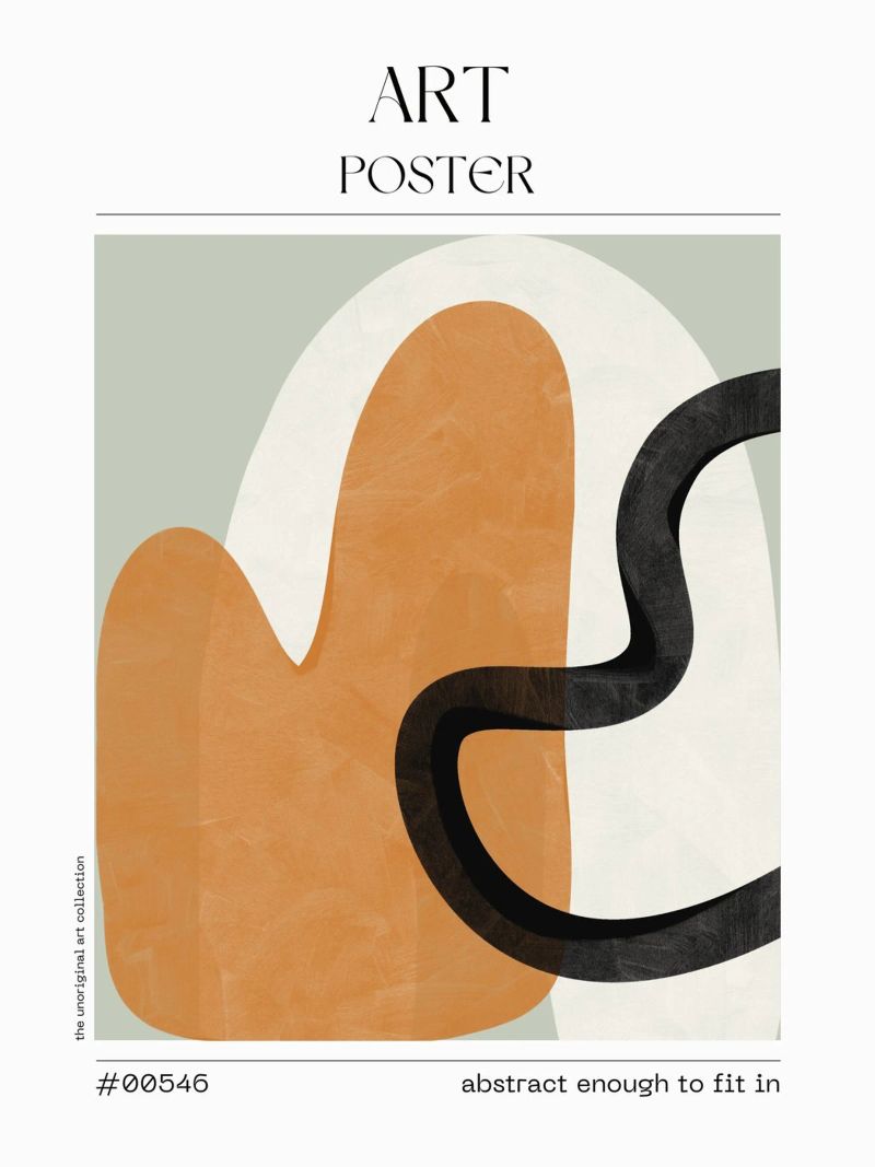 Neutral Shape Study – No. 00546 poster by Hightown Design