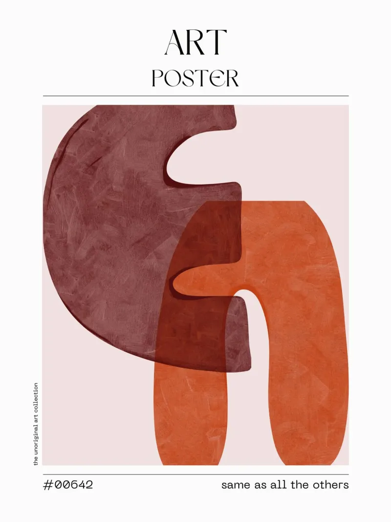 Terracotta Modern Art – No. 00642 forex plate by Hightown Design