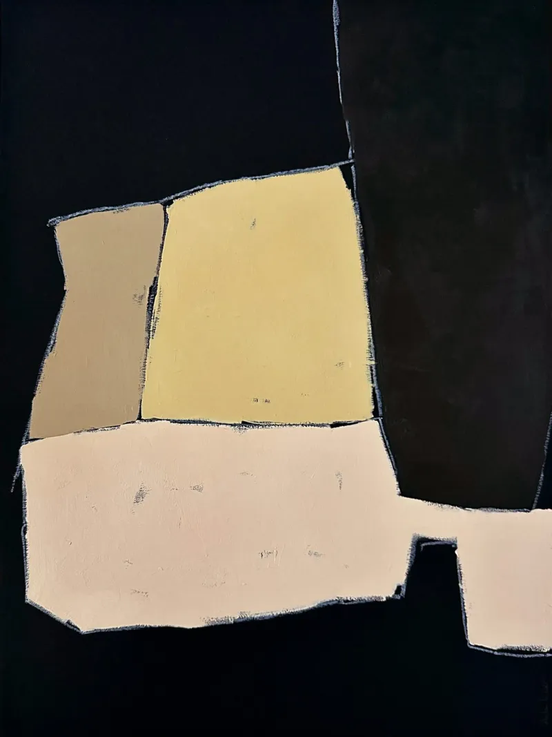 abstract modern NOIR no5 alluminio dibond da Andrea Reichhart Art