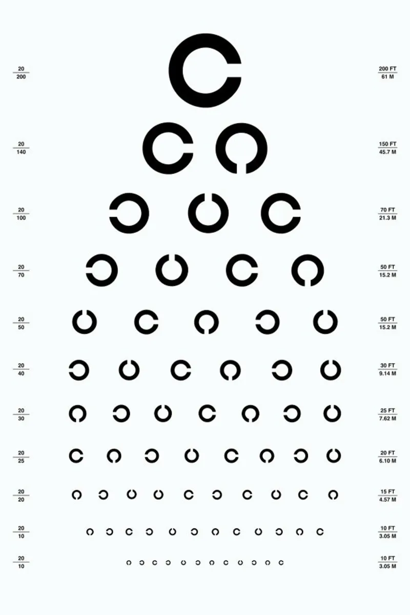 Eye Chart Japanese Design pellicola backlit da daylight design studio