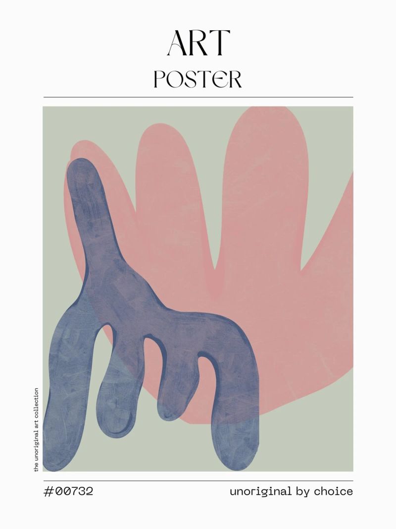 Playful Shape Poster in Pastels – No. 00732 Poster von Hightown Design