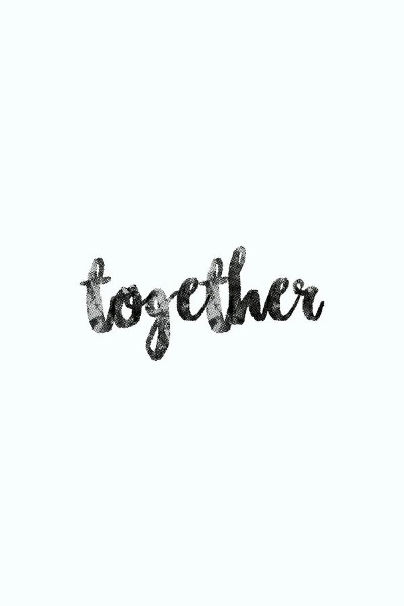 Together poster by typed